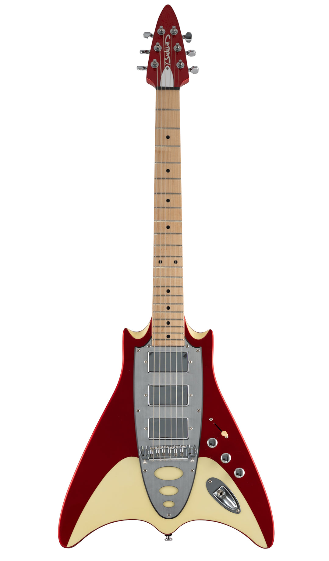 Backlund Super Vee Electric Guitar #color_red-creme
