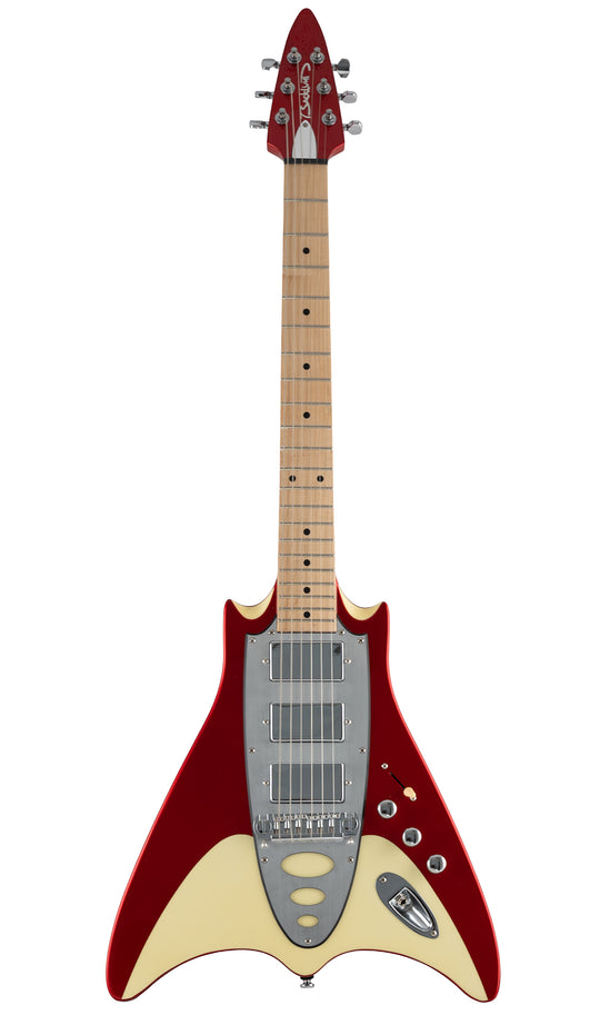 Backlund Super Vee Electric Guitar #color_red-creme