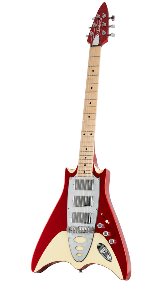 Backlund Super Vee Electric Guitar #color_red-creme