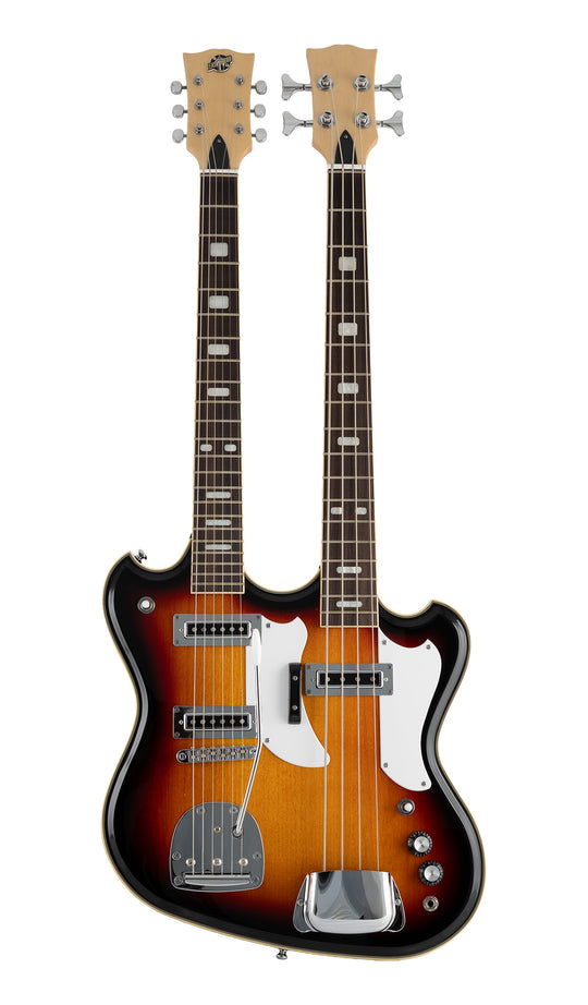 Eastwood Guitars Eastwood Doubleneck 4/6 Sunburst #color_sunburst