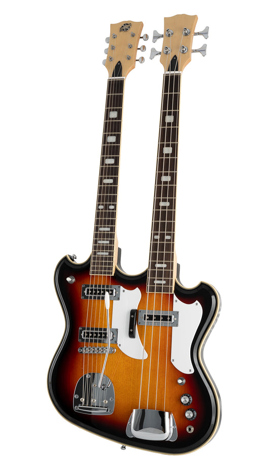 Eastwood Guitars Eastwood Doubleneck 4/6 Sunburst #color_sunburst