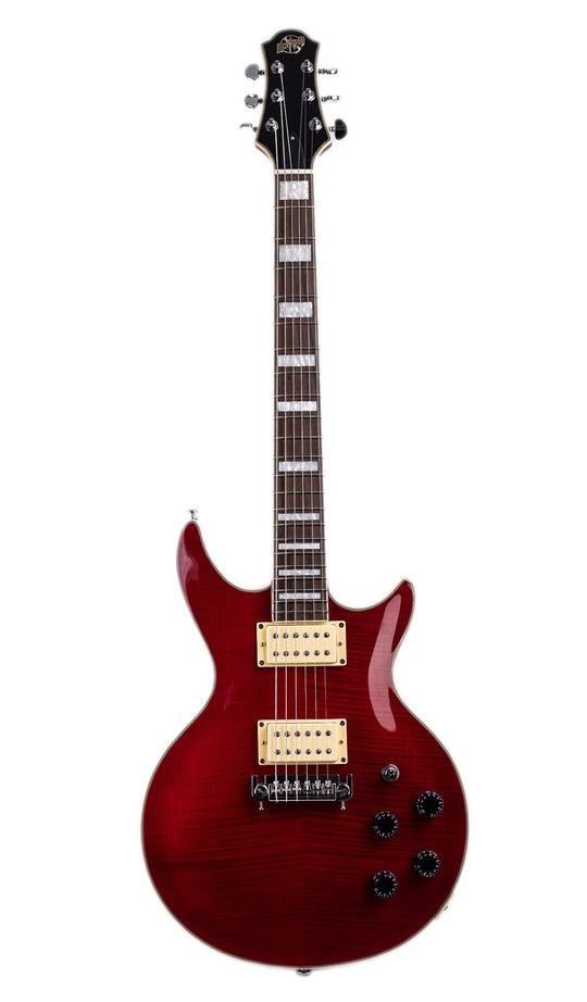 Eastwood Guitars Eastwood GP Black #color_dark-flamed-cherry