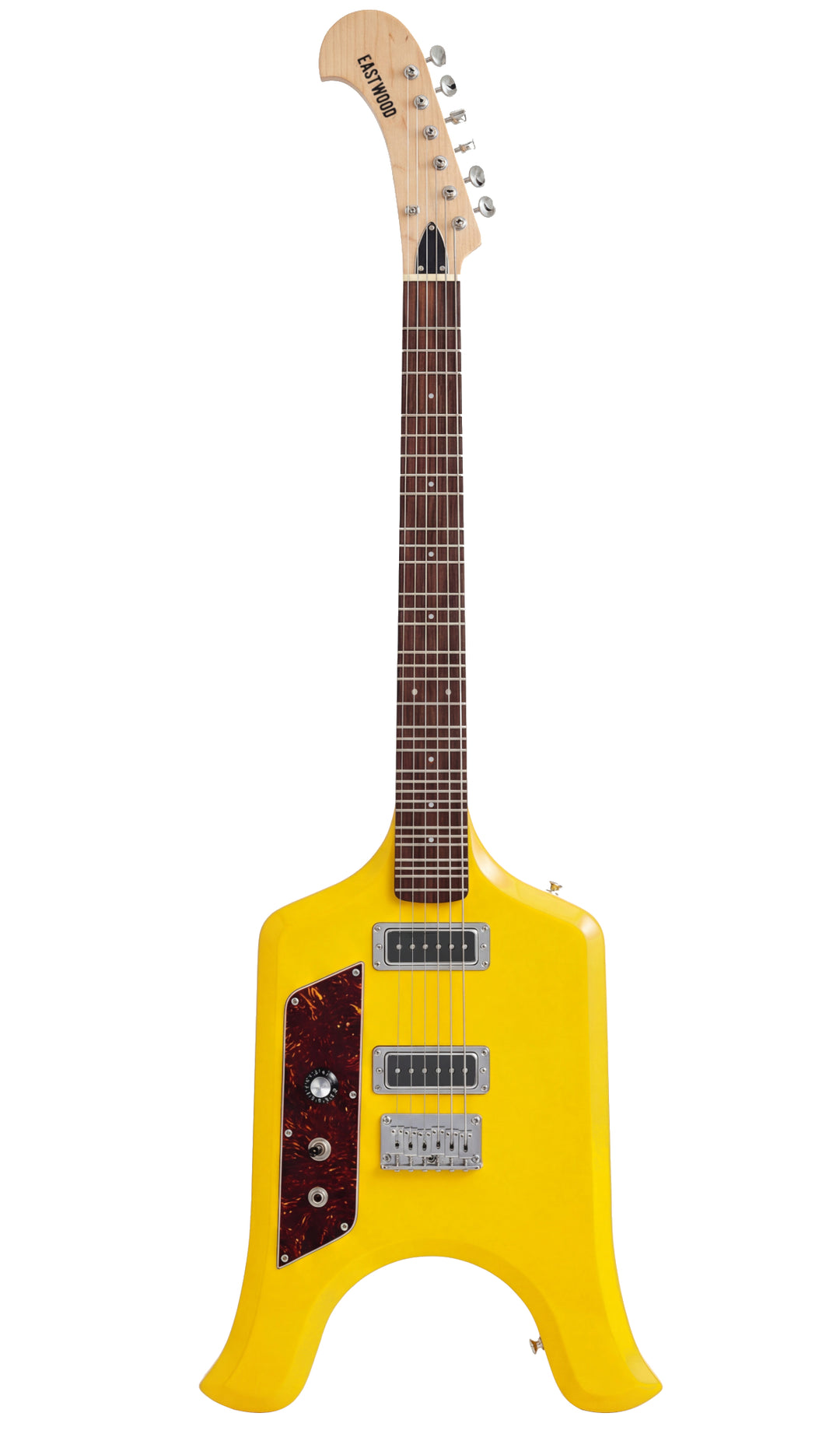 Eastwood Lizard MT Electric Microtonal Guitar - Left-Handed #color_yellow