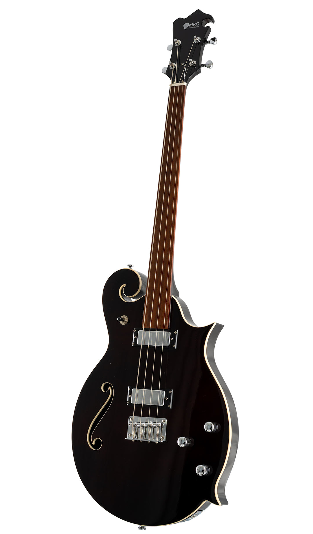 Eastwood MRG Cello Guitar #color_dark-mahogany-stain