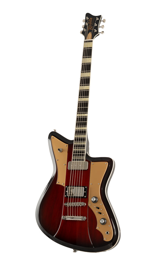 Eastwood Guitars Rivolta Mondata Baritone VIII Fuoco Burst #color_fuoco-burst