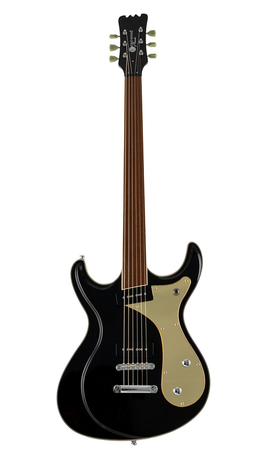 Eastwood Guitars Sidejack Baritone Fretless #color_black