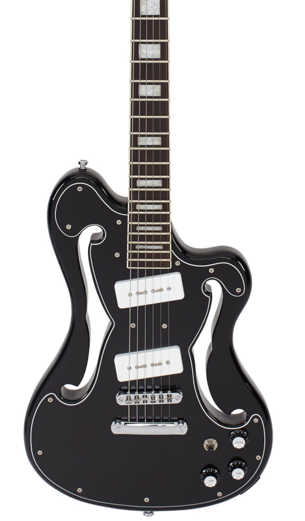 Eastwood Guitars Deerhoof EEG Black on Black #color_black-on-black