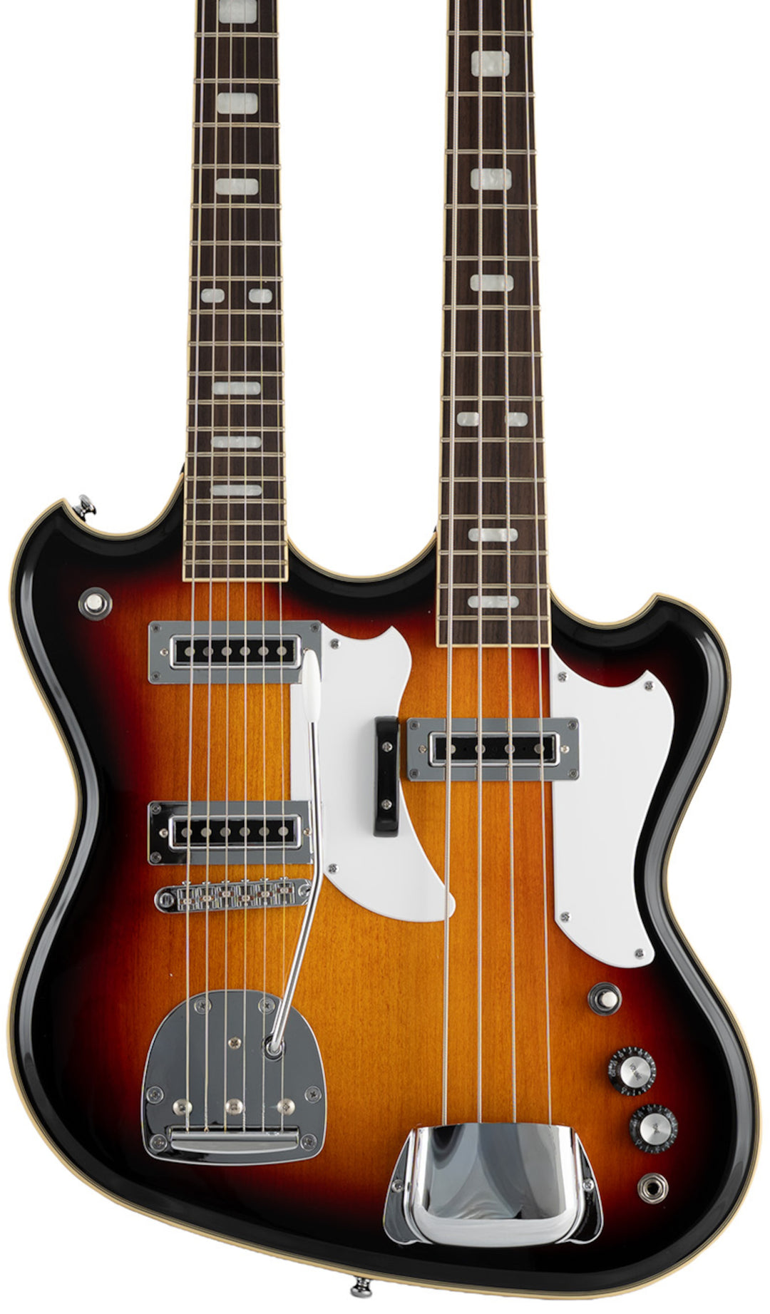 Eastwood Guitars Eastwood Doubleneck 4/6 Sunburst #color_sunburst