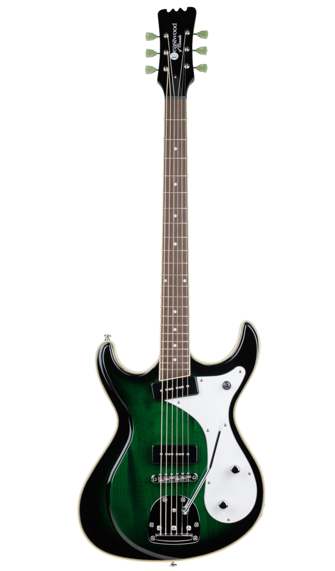 Eastwood Guitars Sidejack Baritone DLX Greenburst #color_greenburst