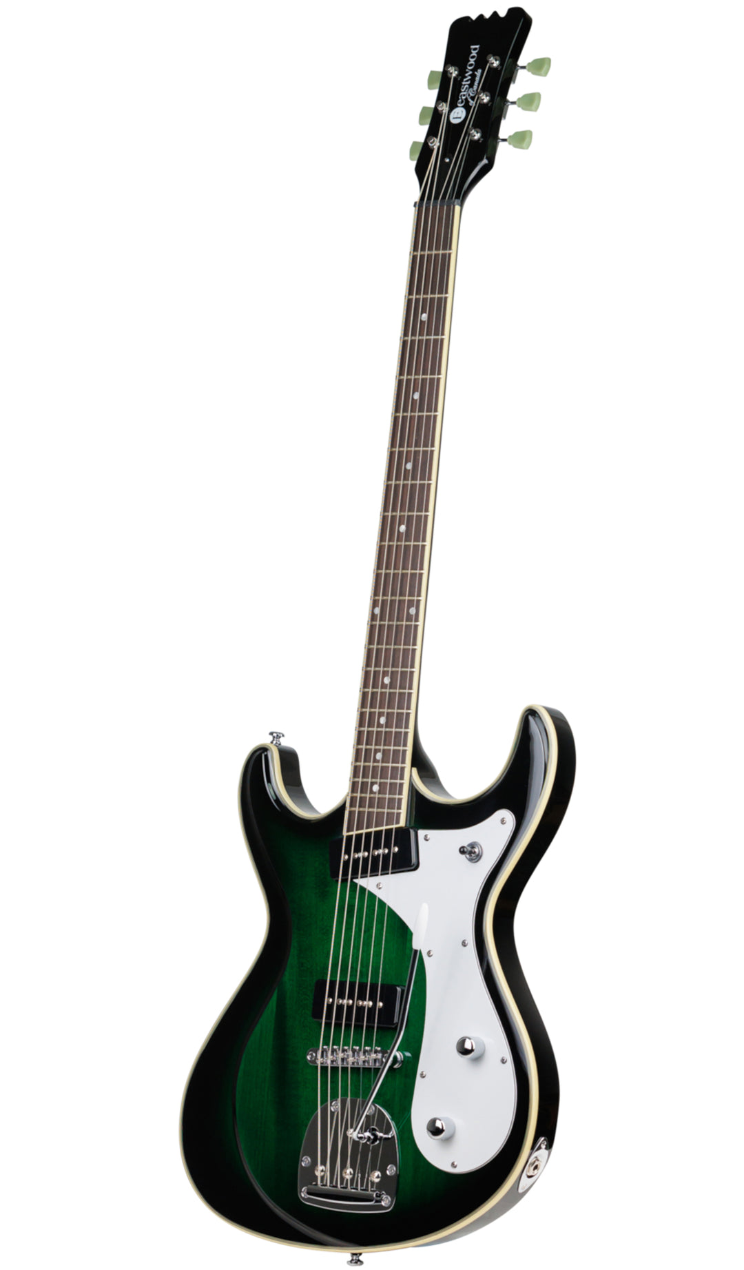 Eastwood Guitars Sidejack Baritone DLX Greenburst #color_greenburst