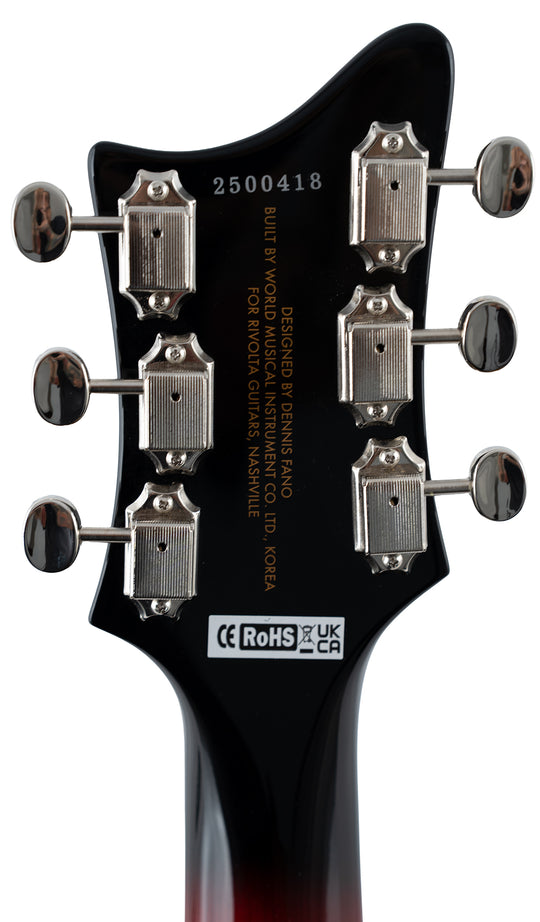 Rivolta Guitars Rivolta Mondata Classico #color_fuoco-burst