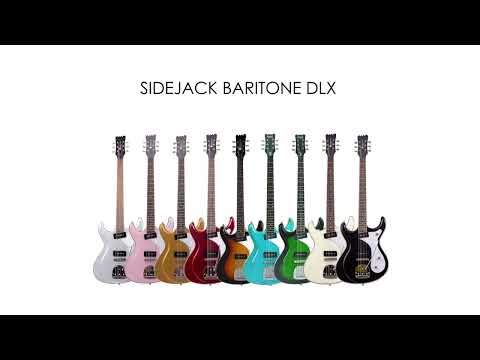 Eastwood Guitars Sidejack Baritone DLX Greenburst #color_red