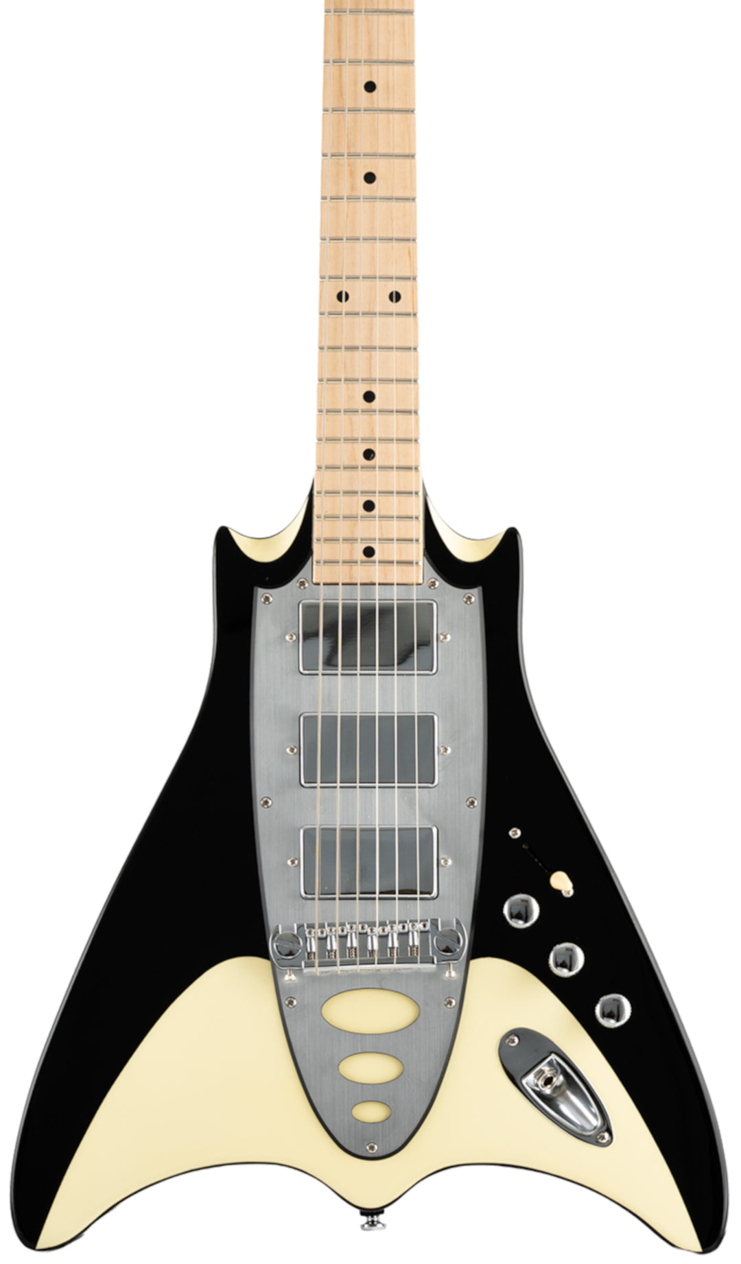 Backlund Super Vee Electric Guitar #color_black-creme