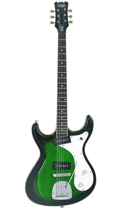 Eastwood Guitars Sidejack Baritone DLX Greenburst #color_greenburst