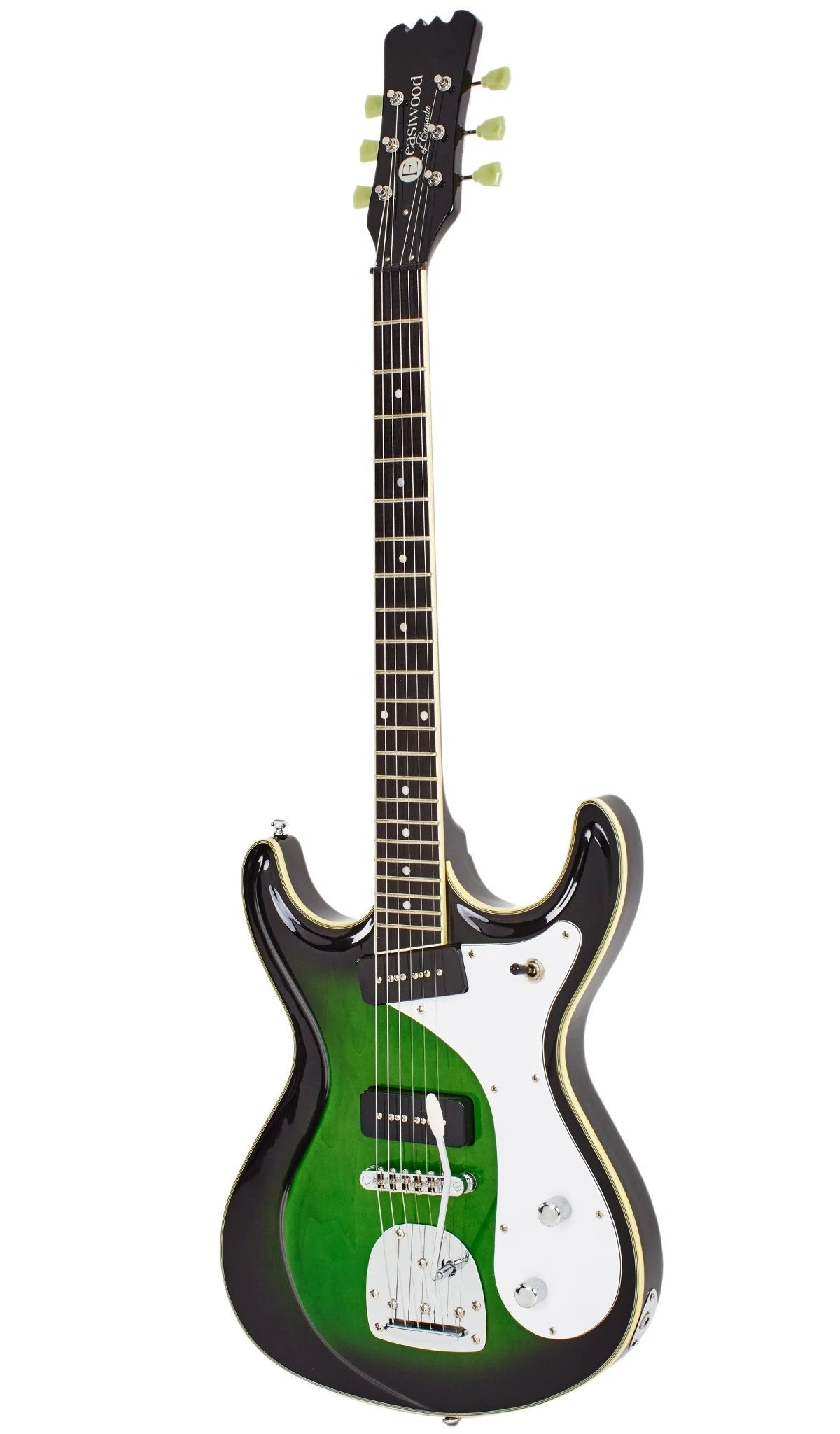 Eastwood Guitars Sidejack DLX Greenburst #color_greenburst