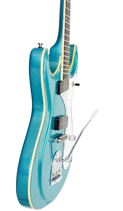 Eastwood Guitars Sidejack DLX Metallic Blue #color_metallic-blue