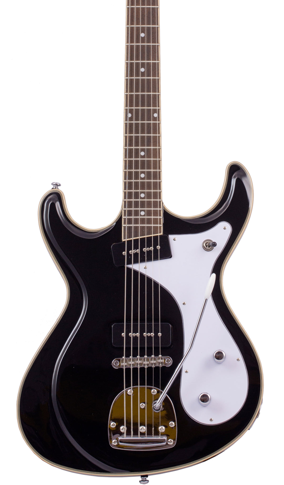 Eastwood Guitars Sidejack Baritone DLX Black #color_black