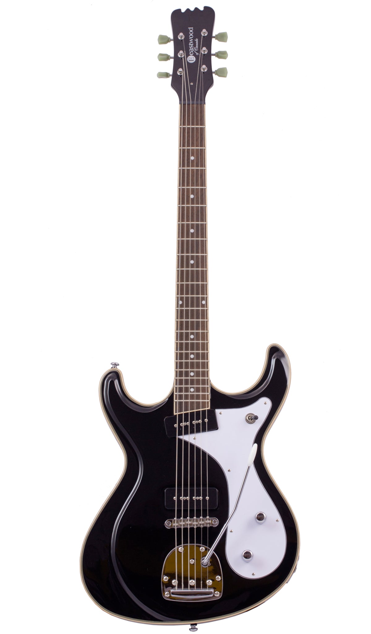 Eastwood Guitars Sidejack Baritone DLX Black #color_black