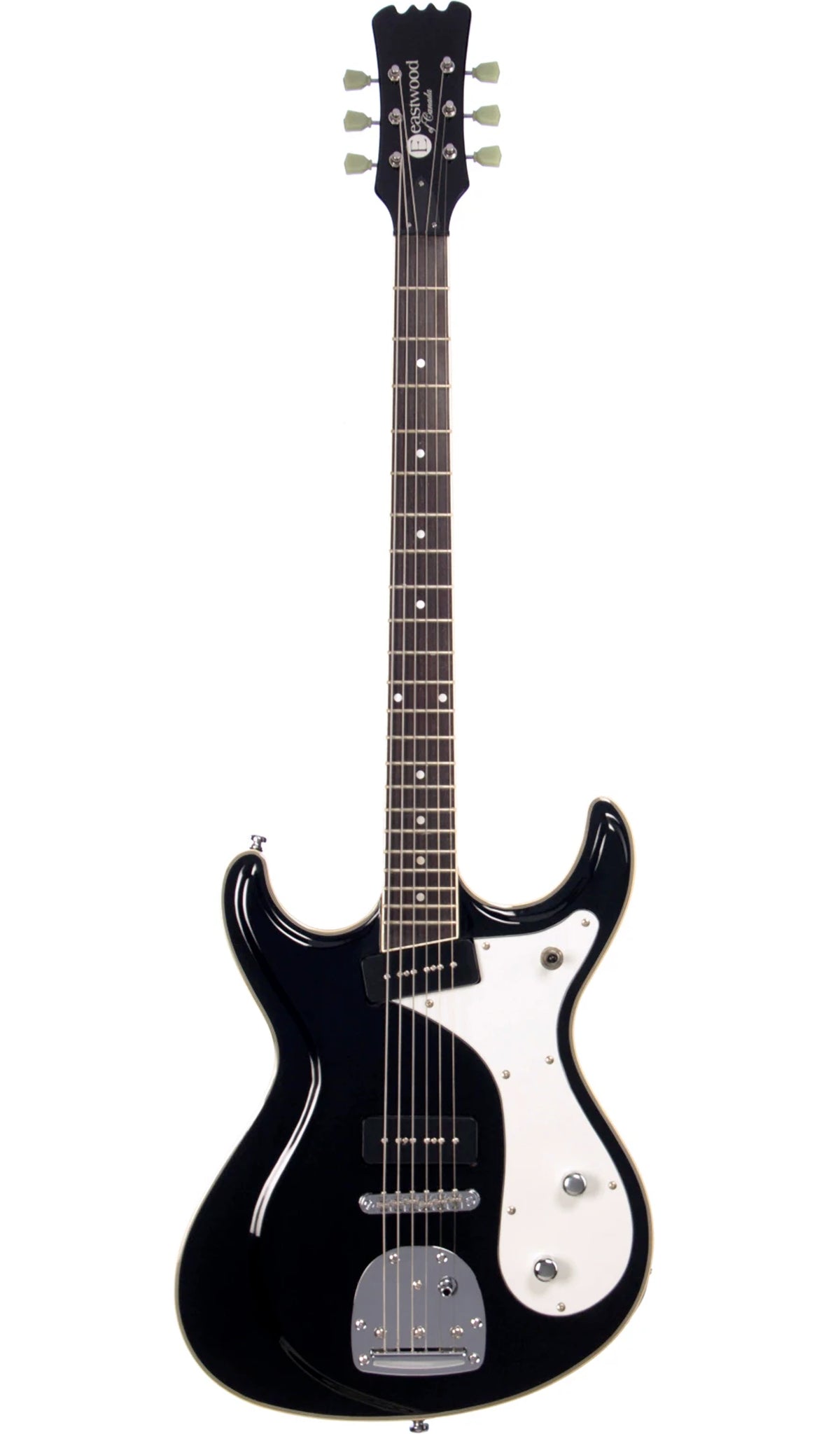 Eastwood Guitars Sidejack Baritone DLX Black #color_black