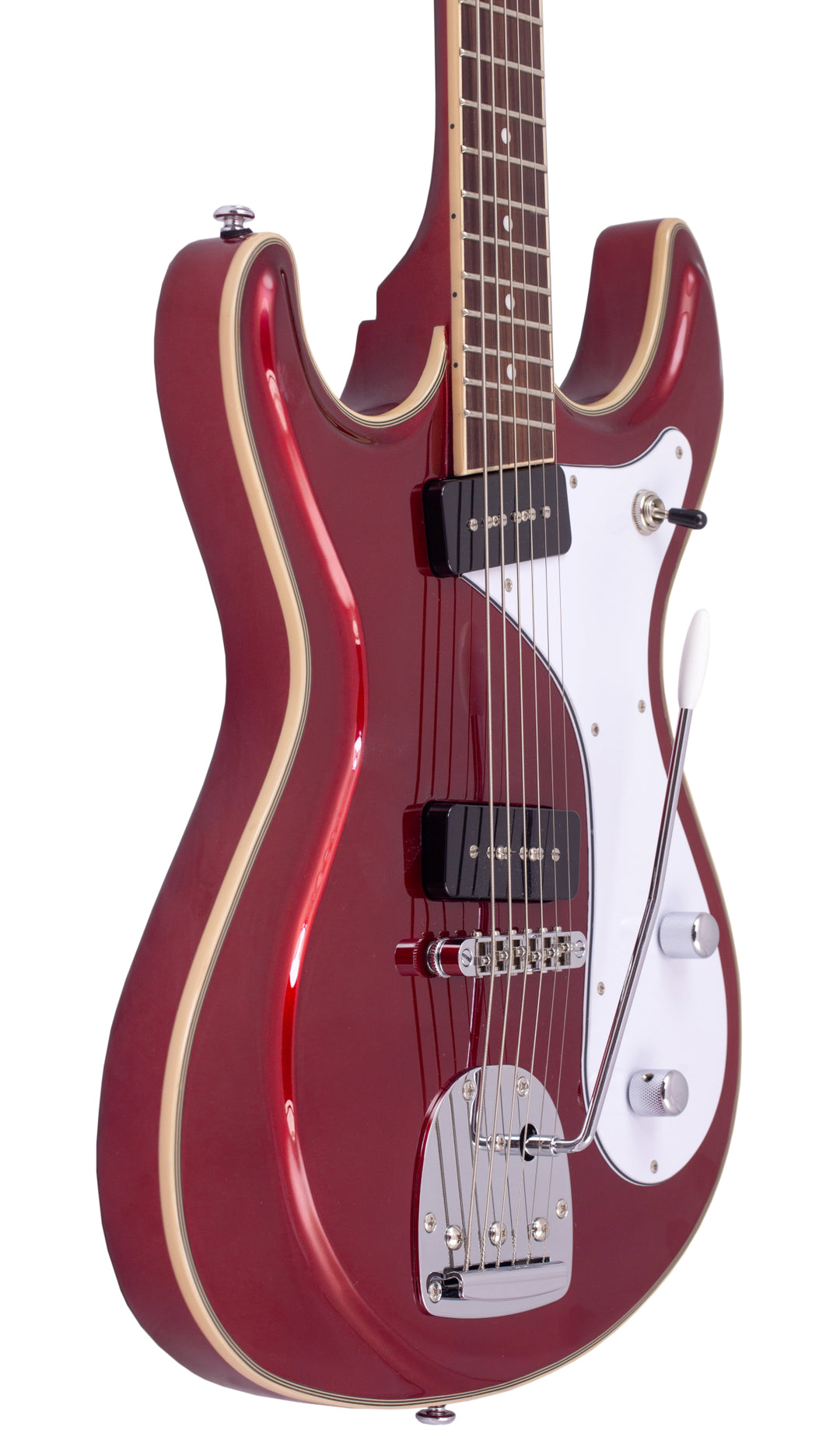 Eastwood Guitars Sidejack Baritone DLX Red #color_red